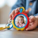 Personlige gaveidéer til børn: nøglering med billede